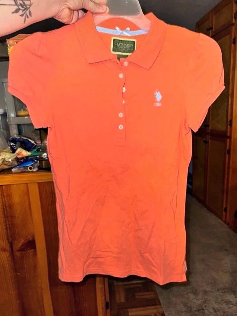 Polo Short Sleeve Polo in Orange Like New
